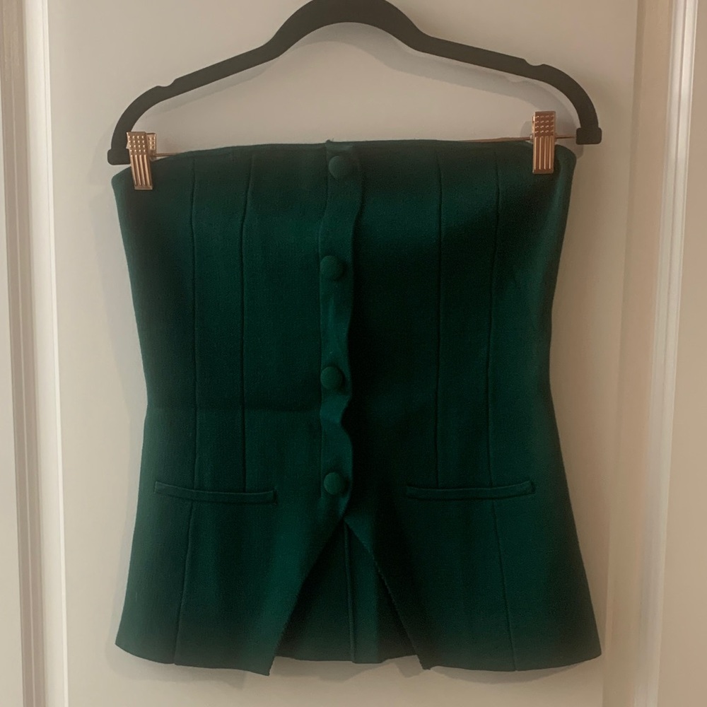 Forever 21 Dark Green Knit Top